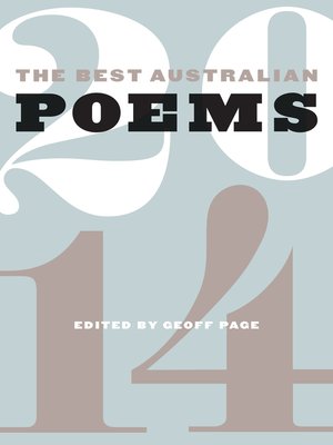 cover image of The Best Australian Poems 2014
